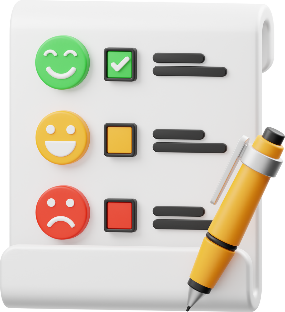 Satisfaction Survey 3D Icon